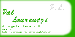 pal laurentzi business card